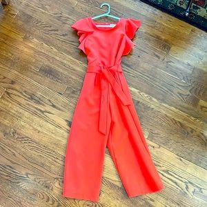 GB Girls Coral Jumper with Ruffle Sleeves